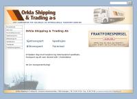 Nettsted av Orkla Shipping OG Trading AS