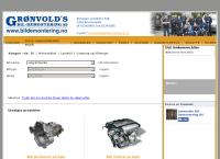 Nettsted av Grønvolds Bildemontering AS