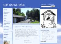 Nettsted av Foreningen Sem Barnehage