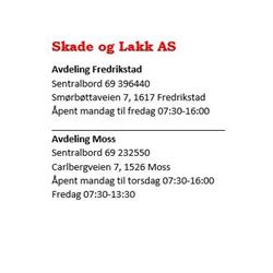 Skade OG Lakk AS