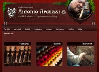 Nettsted av Møbeltapetserer Antonio Arenas