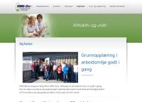 Nettsted av Hms Øst Kompetansesenter i Arbeids Miljø Avd Elverum