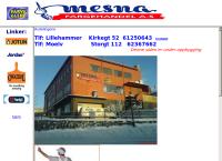 Nettsted av Mesna Fargehandel AS