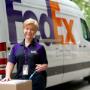 FedEx Express shipping courier in Lillestroem