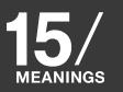 15 Meanings AS