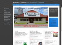 Nettsted av M Carlsen & Sønn AS