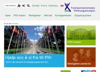 Nettsted av Funksjonshemmedes Fellesorganisasjon Ffo