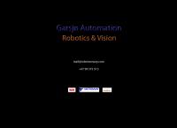 Garsjø Automation - Robotics & Vision - Garsjo Automation