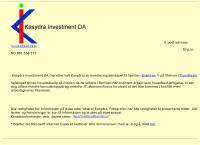 Nettsted av Kasydra Investment DA