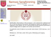 Nettsted av Namsos Sangforening