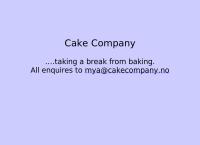 Øvrebø Cake Company