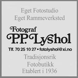Fotograf P P Lyshol Skjold Lyshol