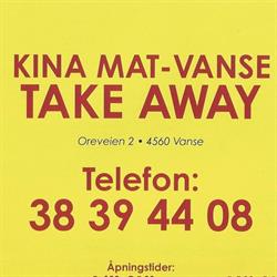 Kina mat-Vanse Take Away V/Wei Liang Chen - Kina mat - Vanse Take Away Chen Wei Liang