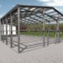 frame steel hall