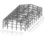 Frame steel hall