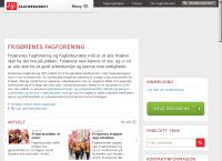 Nettsted av Fagforbundet Frisørenes Fagforening
