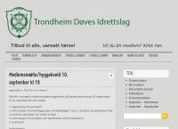 Nettsted av Trondheim Døves Idrettslag