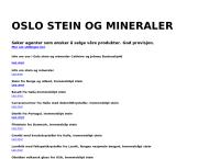 Oslo Stein og Mineraler Johnny Hansen