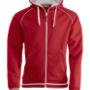 Lastet opp av besøkende på 07.03.2018 - Gerry 34247 Sweatshirt jakke med hette til herre, børstet innside og strikket struktur på utsiden. Hette er med fõr og glidelås for dekorasjon. Kontrast farge på innside hette, piping, stripe på rib og glidelås i front.