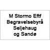 M Stormo Eftf Begravelsesbyrå Seljehaug og Sandø